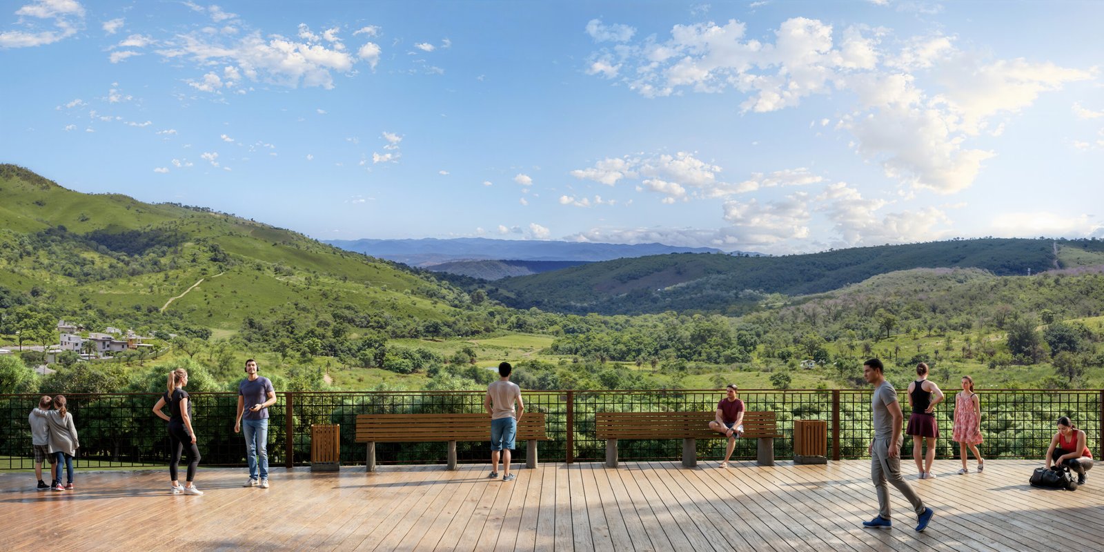 Vista do Mirante no Retiro das Águas